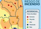 Capital: Alertan a la comunidad por alto riesgo de incendio.