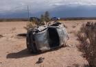 Automóvil volcó en Aimogasta sobre Ruta Provincial N° 9.