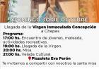 Chepes: Este domingo tendremos la visita de la Virgen Inmaculada Concepción en la Plazoleta Eva Perón.