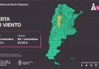 Alerta por fuerte vientos para la noche del martes.