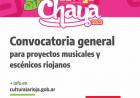 Convocatoria de proyectos musicales y escénicos - La Rioja Chaya 2023.