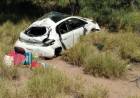 Patquía: Volcó un auto por Ruta Provincial N° 27.