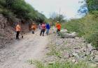 Zona Norte: Apertura de Camino een el tramo Casas Viejas y Quebrada del Vallecito.