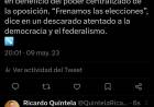 Quintela: "La ciudadanía dio un respaldo explícito a nuestra gestión".