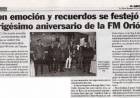 Con emoción y recuerdos se festejó el trigésimo aniversario de la FM Orión.