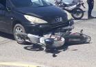Chepes: automóvil y motocicleta protagonizaron un accidente en zona céntrica