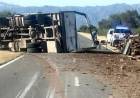 Chamical: Un camión volcó por Ruta Nacional N°79
