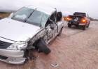 Colisión entre dos vehículos en Ruta Nacional N° 74