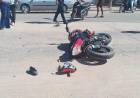 Chepes: motocicleta impacta con camioneta en el sector suroeste de la ciudad
