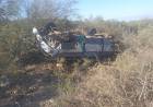 Conductor de camioneta perdió el control y volcó en Ruta 9