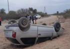 Vuelco de automovil en cerca  de San Antonio