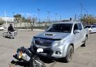 Chepes: colisión entre camioneta y motocicleta sobre Av. Belgrano