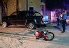 Choque entre camioneta y motocicleta en Chepes dejó dos jóvenes hospitalizados