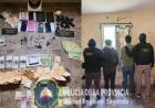 Incautan drogas, dinero y dos jóvenes están detenidos