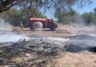 Incendio de gran magnitud en un descampado al oeste de Chepes movilizó a bomberos y policía