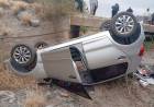 Vuelco en Ruta 28: vehículo cae de un puente en Malanzan