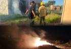 Incendios en Chepes: Bomberos sofocaron llamas en el ferrocarril y el cementerio