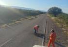 Inician obras de bacheo en la Ruta Provincial Nº 29 entre Chepes y Patquía