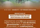 Presentan un proyecto de ley para regular el uso de drones en La Rioja