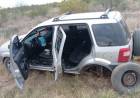 Una Ford EcoSport sufrió un reventón de neumático y estuvo cerca de volcar cerca de Chepes