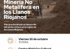 La Rioja presentará en Olta un plan para impulsar la minería no metalífera en los Llanos