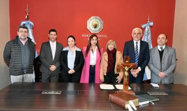 Juraron las nuevas secretarias de violencia de género de Aimogasta y Chepes.