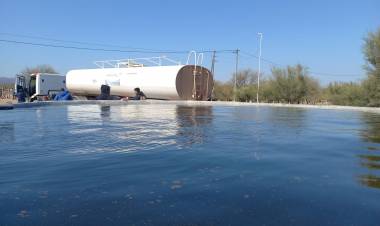 Distrito San Isidro: rapido accionar para brindar solucion a ruptura de tanque australiano.