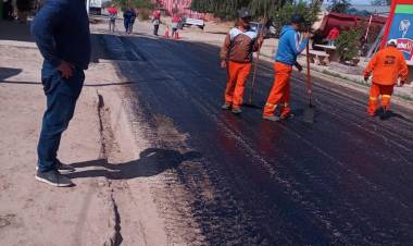 Re asfaltado en Chepes: Intendente Municipal recorrio cuadras pavimentadas.