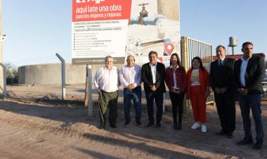 Avanza la construcción de la nueva planta potabilizadora San Carlos - La Cámara para aumentar el caudal y la presión de agua.