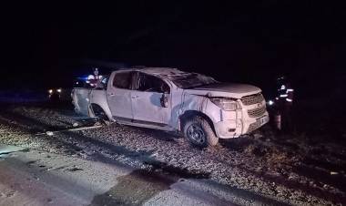 Luz Santangelo Carrizo protagonizó un accidente en Ruta Nacional Nº38.