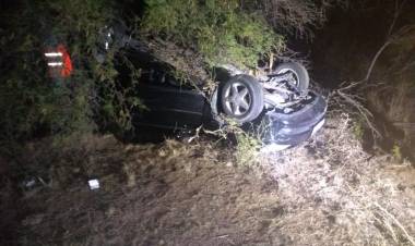 Chepes: Impactante vuelco por ruta 29.