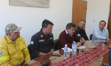 Cerro de Villa Chepes: Por el incendio forestal autoridades brindan informe de situación.