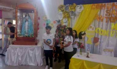 A todas las comunidades de Chepes: Comenzó la vista de la patrona Inmaculada Concepción.