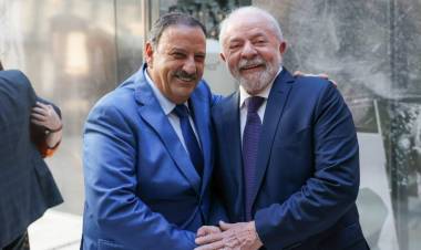 Quintela presente en la visita oficial que el presidente de Brasil realiza en Argentina.