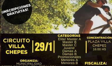 Chepes: 3º edición del Campeonato de Mountain Bike (MTB) en Villa Chepes.