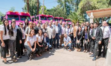 El Banco Rioja incorporó nuevos camiones para el transporte de caudales.