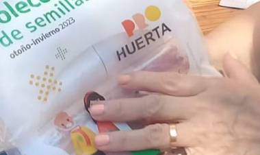 Programa Pro-Huerta: entrega de semillas - sistema de riego.