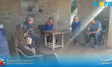 Chepes: Gringo Perez y Alicia Arrasan en la zona rural.