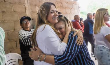 Tere Madera en Chepes “El objetivo de este proyecto que encabeza Ricardo, es el desarrollo para que todos tengan las oportunidades que merecen”.