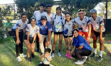 Chepes: "Hijos del Viento" participaron en maratón de la policía de la provincia. 