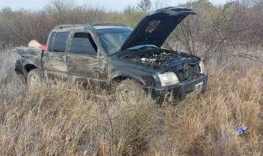 La Rioja: un automovilista volcó en Ruta Nacional 38