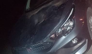 Accidente de transito cerca de la localidad de Olta.