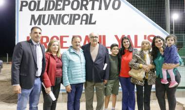 Inauguraron el nuevo Polideportivo en la localidad de Tello