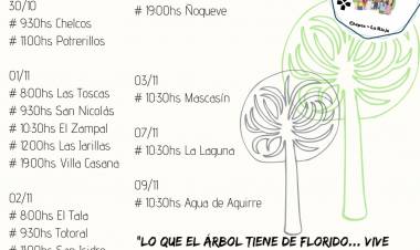 Cronograma de Misas Día de los Fieles Difuntos, a realizarse en el cementerio de cada localidad