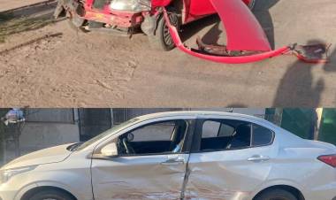 Chepes: choque entre dos autos y alcoholemia positiva