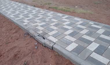 Destrucción de la bicisenda y de los senderos hace poco inaugurados en el Centro Administrativo de Chepes