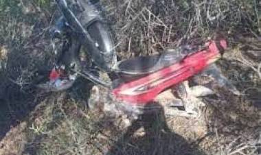 Chamical: La Policía recuperó una moto totalmente desmantelada