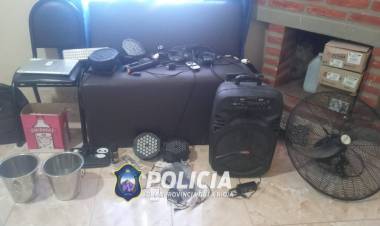 Chamical: La policía logró recuperar algunos elementos que habían sido robados y demoró a dos personas