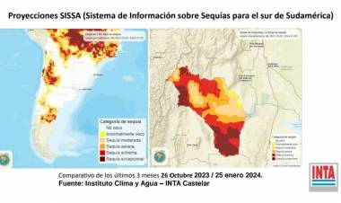 Según informe del INTA: Más de 1 millón 100 mil hectáreas son afectadas por la sequía extrema en Los Llanos y Capital