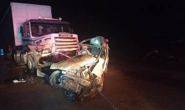 Un camión chocó con un automóvil en Ruta 38 y una persona perdió la vida